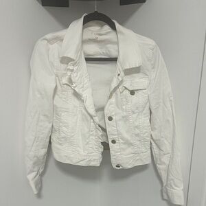 Zara White Jean Jacket for Women